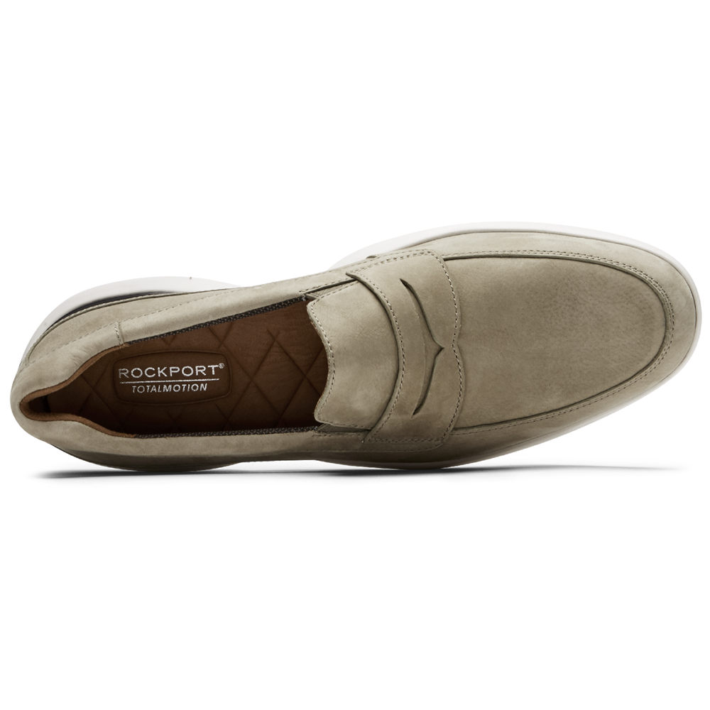 Rockport Mens Total Motion Advance Penny - Loafers Olive - POT637041